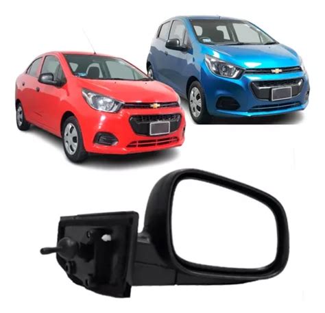 Espejo Chevrolet Beat 2018 2019 2020 2021 Manual Negro Envío gratis