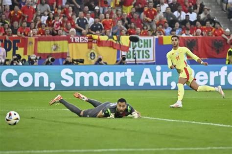 Euro 2024 L Espagne déjà qualifiée élimine l Albanie vidéo