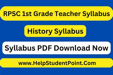 Rpsc 1st Grade Teacher History Syllabus 2024 Rpsc 1st Grade History