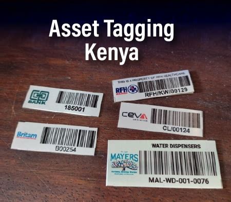 Types of aluminium asset tags in Kenya asset labels with barcodes