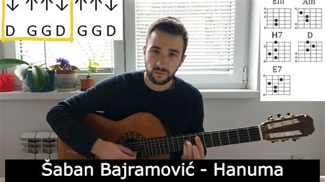 Aban Bajramovi Hanuma Lekcija Za Gitaru Ritam I Akordi Youtube