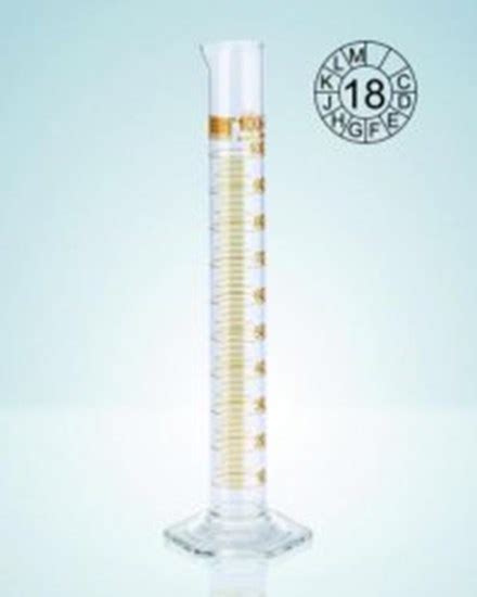 Kefo Slovenia Measuring Cylinders Duran Tall Form Class A Amber