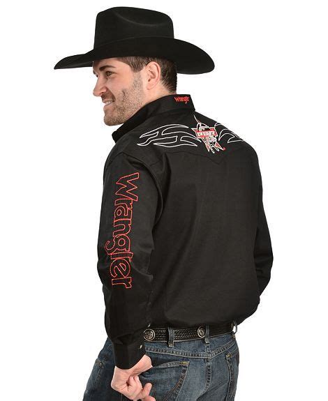 Wrangler Pbr Embroidered Rodeo Western Shirt Sheplers All Western