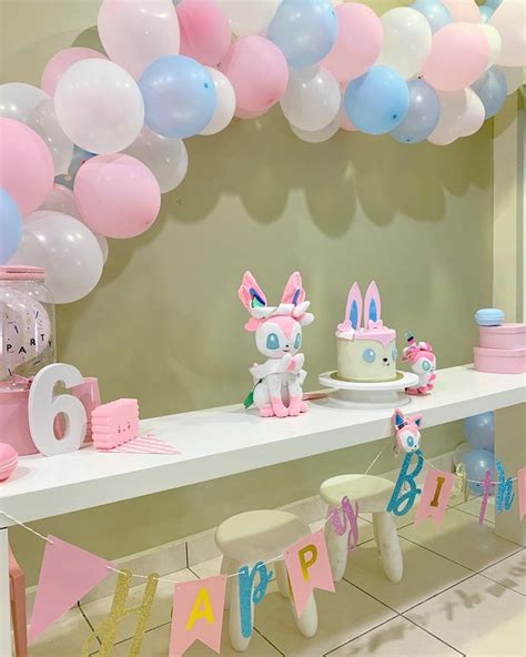 Sylveon birthday party | Pokemon birthday party, Pokemon party, Pokemon birthday