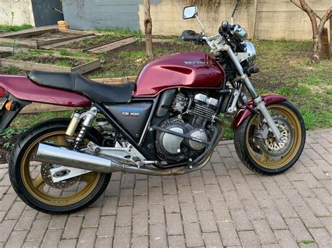 Купить б у Honda CB 400 Super Four карбюратор 6 передач во Фрязино пурпурный naked bike 1994