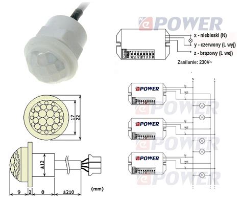 Czujnik Ruchu Mini Pir V Ac Led Schodowy Czujka Allegro Pl