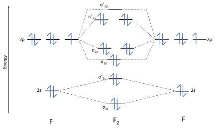 A Draw The MO Energy Diagram For The Molecule F 2 B Calculate The