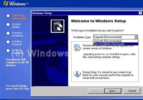 Windows Xp Professional Install Xp Clean Install Xp Fresh Install