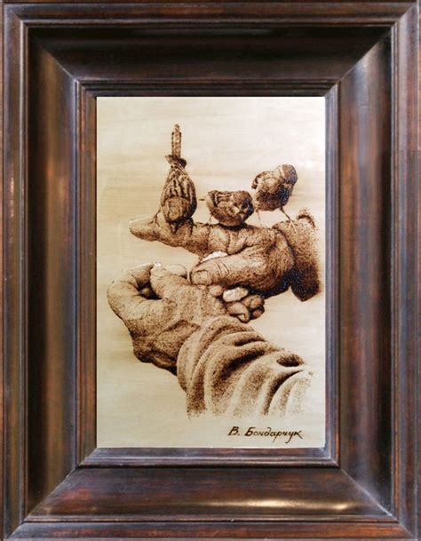 Original Wood Burning Picture. Hands. Pyrography Art Wall Decor. Minimalisst Art Gifts Soulmate ...