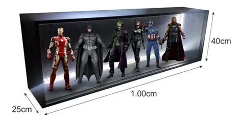 Estante Expositor Action Figures Hot Toys 1 6 Marvel C Led Parcelamento Sem Juros