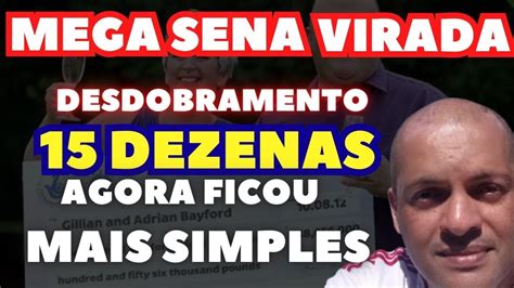 Mega Sena Da Virada Desdobramento Dezenas Youtube