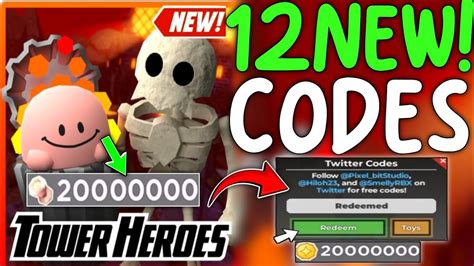 New ⚠️ Codes Tower Heroes Codes August 2024 Tower Heroes Redeem Codes 2024 Youtube