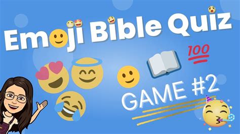 Emoji Bible Quiz Fun Bible Game Emoji Bible Trivia