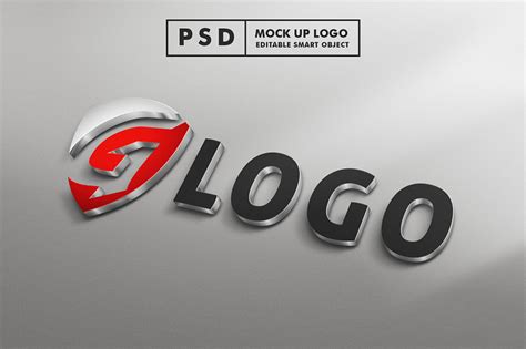 3D Logo Mockup Free Download by GFXCity on Dribbble