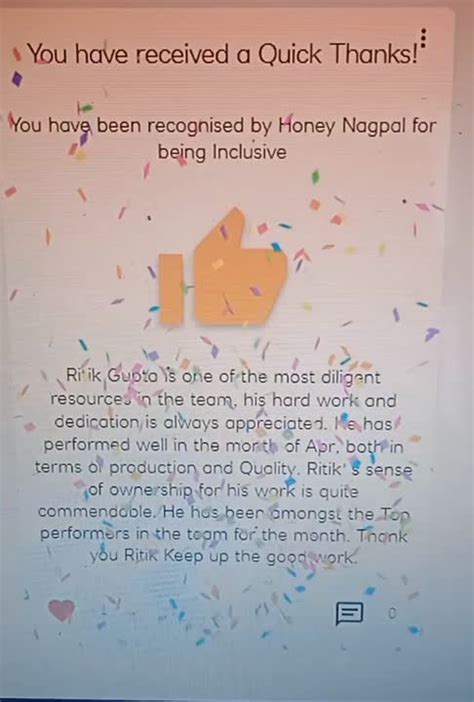 Ritik Gupta 🇮🇳 on LinkedIn: #recognition #gratitude #teamwork # ... 