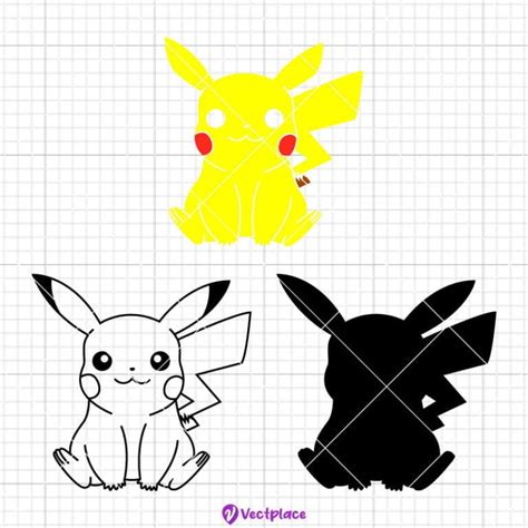 Pikachu Svg Cut File Cricut Png Vector Vectplace