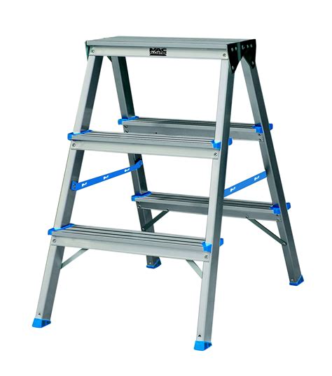 Bandq 3 Tread Aluminium Stepladder 065m Departments Diy At Bandq