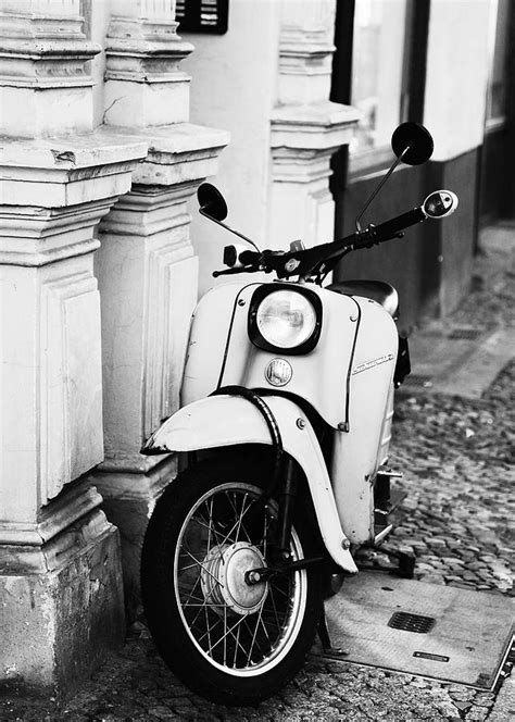 GDR Black And White Motor Scooters Photograph By Falko Follert Fine