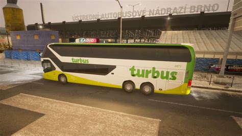 Fernbus Simulator Neoplan Skyliner Turbus Bus Terminal Prague To