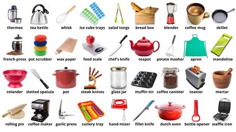 kitchen tools  english english vocabulary kitchen item names