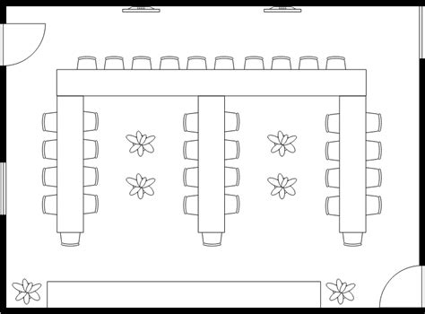 Table Seating Floor Plan | Floor Plan Template