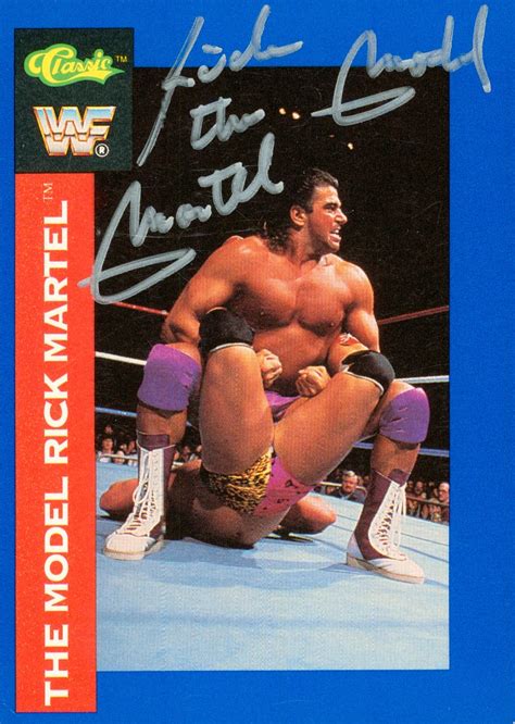 Rick Martel signed 1991 WWF Classic Trading Card – Signed By Superstars