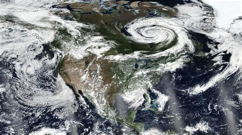 Storm Over Hudson Bay Canada Revealed In Spectacular Satellite Images