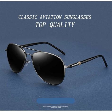 Aviation Metal Frame Oversized Spring Leg Alloy Men Polarized Sunglass