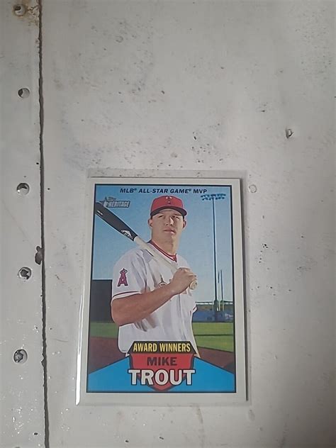 Mike Trout Topps Heritage Ebay