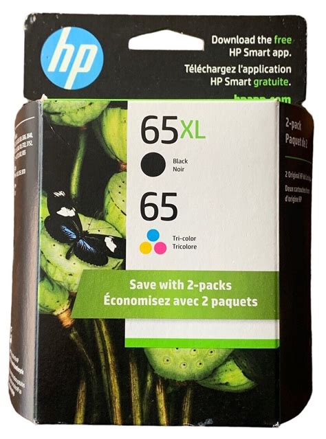 Genuine Hp 65xl Black And 65 Color Ink Combo 2 Pack New Sealed Expires 05