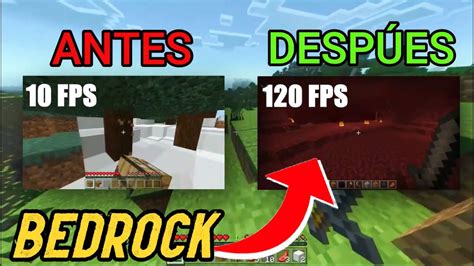 👉cómo Quitar El Lag En Minecraft Bedrock 2022 Subir Los Fps Al 100