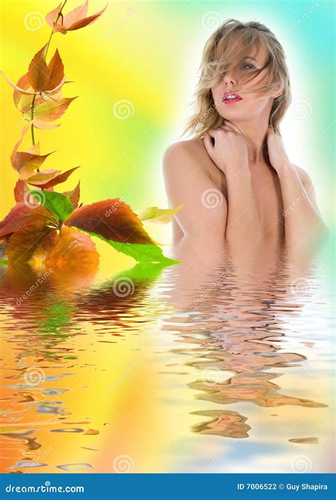 Portrait Of The Nude Blonde Stock Photo Image Of Naked Female