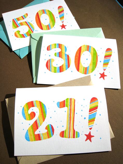 Custom Birthday Card Any Age Or Milestone Birthday Etsy