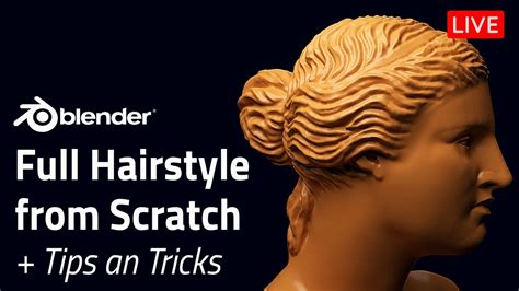 Sculpting Detailed Hair In Blender For Characters Blender Tutorial