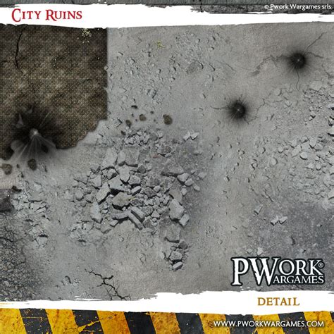 City Ruins Pwork Wargames Scifi Gaming Mat Bols Gamewire