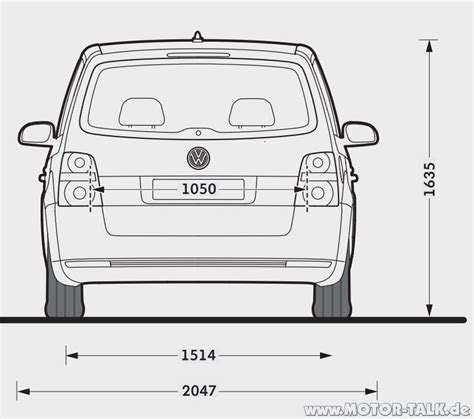 Abmessungen Touran Bj Maximale Breite Des Touran Vw Touran