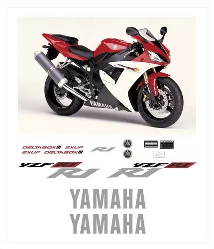 Kit Adesivo Yamaha R Vermelha Parcelamento Sem Juros