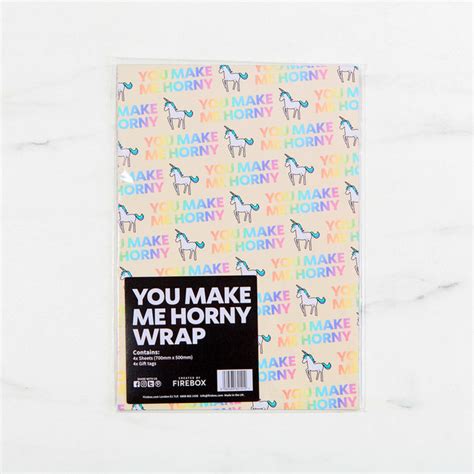 Buy You Make Me Horny Gift Wrap At Mighty Ape Nz