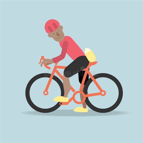 Radfahrer Vektor Abbildung Illustration Von Sturzhelm