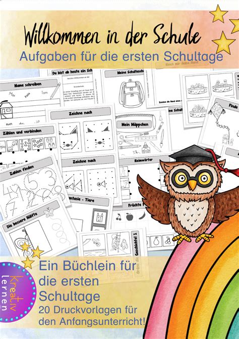 Einschulung - Aufgaben Heft erster Schultag – Unterrichtsmaterial im