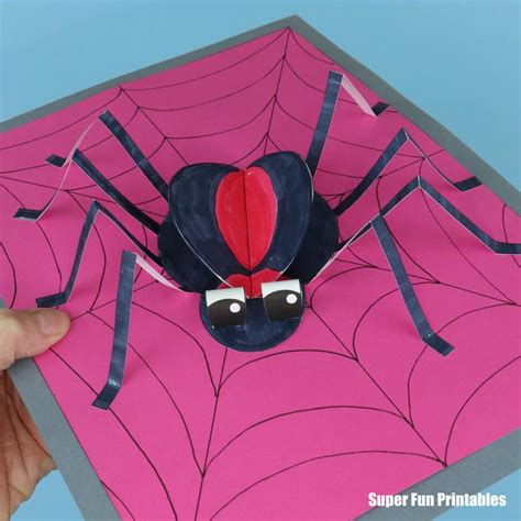 D Paper Spider Craft The Craft Train