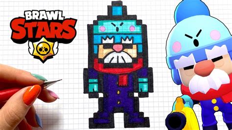 TUTO DESSIN GAEL BRAWL STARS PIXEL ART Easy Drawings Dibujos