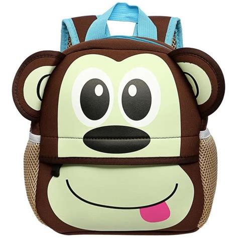 Cartable Scolaire Maternelle Sac Dos Mignon Singe Figure Sac En