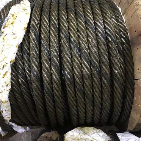 Factory 6X19s FC 23mm Ungalvanized Steel Wire Rope With One Strand