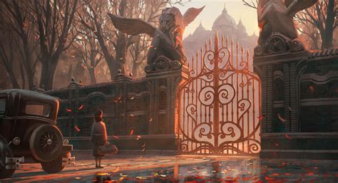 ArtStation - Entrance of the Manor, Quentin Regnes | Concept art ...