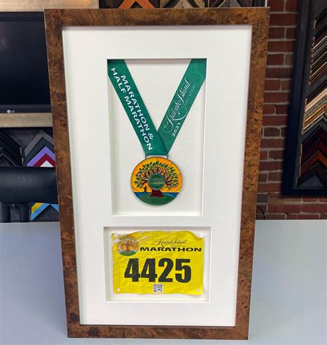 Custom Framed Marathon Medal & Racing Bib – 5280 Custom Framing