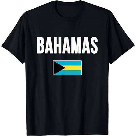 Bahamas Bahamian Flag Souvenir Casual Menswear plain fashion for fan ...