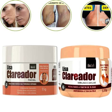 Kit Claredor Facial Clareador De Manchas Clareador De Axilas E