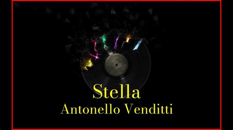 Antonello Venditti Stella Lyrics Karaoke Youtube