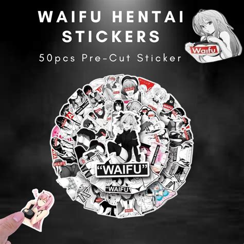 Ready Stock 50 Pcs Hot Waifu Girl Bunny Girl Cute Hot Anime Hentai Booba Girl Stickers